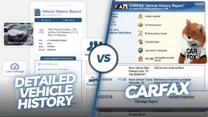 Detailed Vehicle History